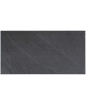 The Smart Tiles Smart Tiles Blok Slate 22.56 in. X 11.58 in. Peel and