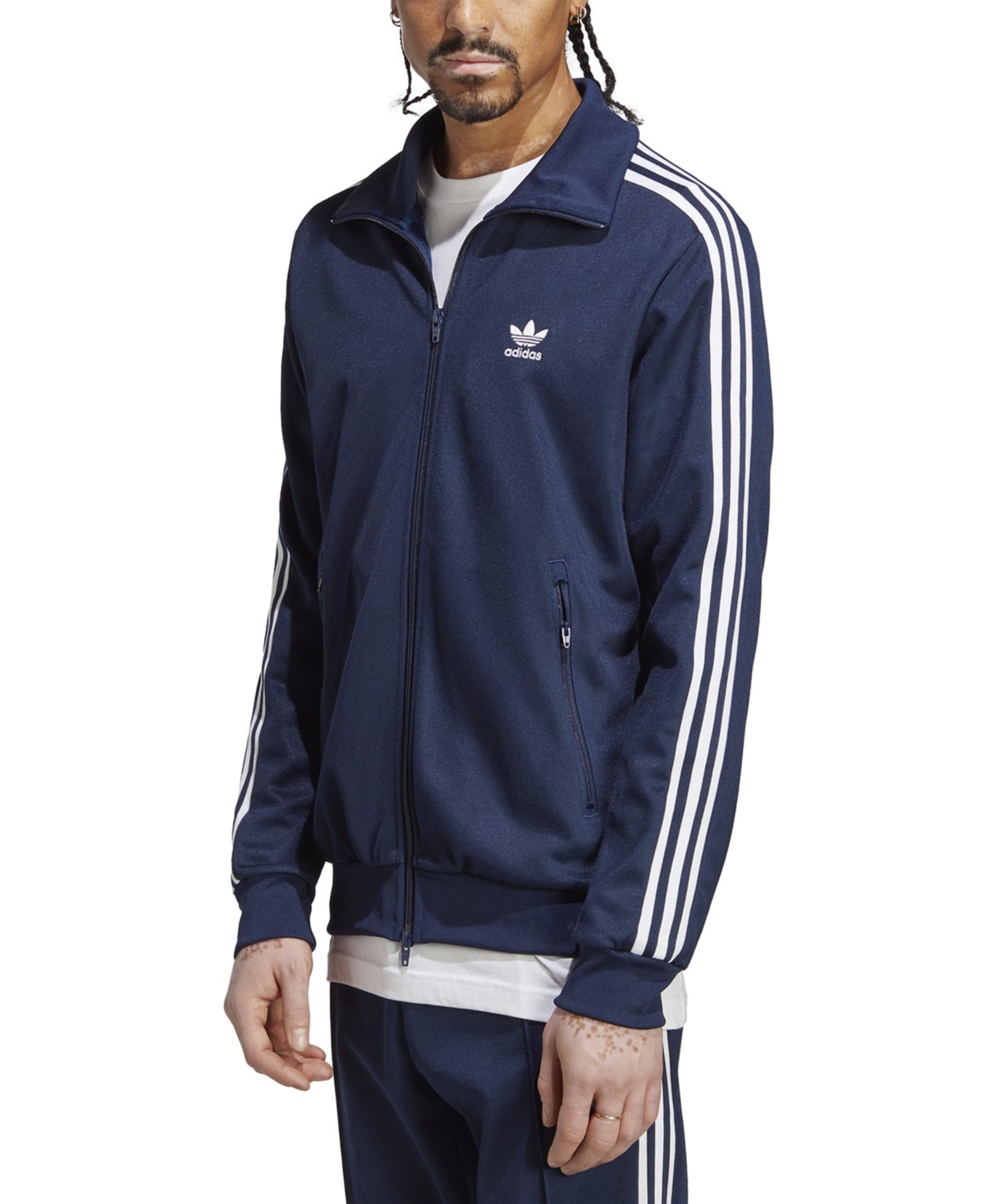 Adicolor Originals Jacket Adidas Indigo In Night Beckenbauer | Zip-front ModeSens Slim-fit Track Classics Adidas
