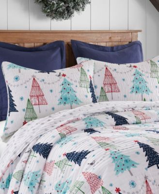 White Pine Whimsical Trees 3-Pc. Quilt Set, King