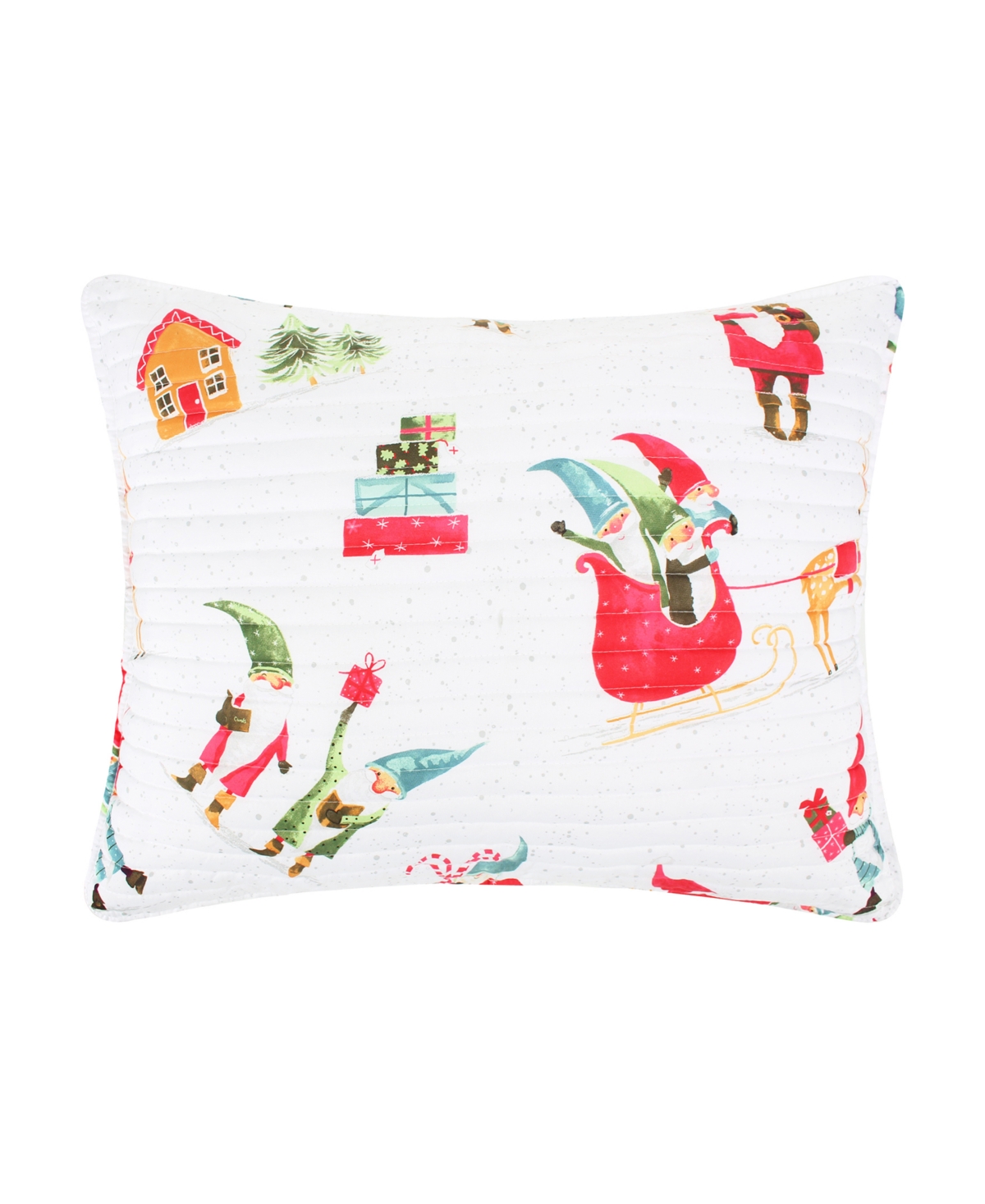 Levtex Gnome for the Holidays Quilted Sham,