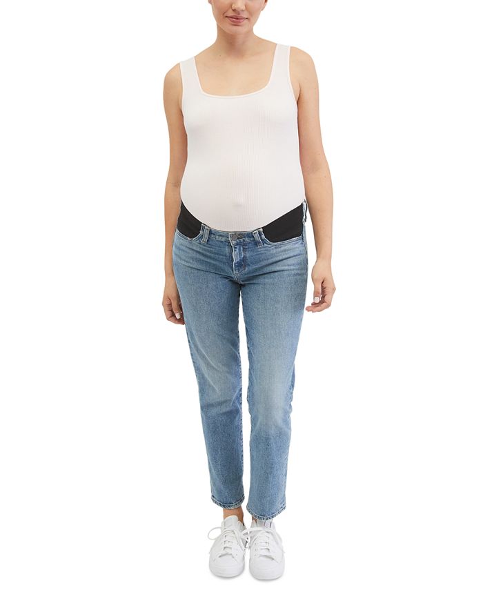 Motherhood Maternity SquareNeck Ribbed Maternity Bodysuit Macy's