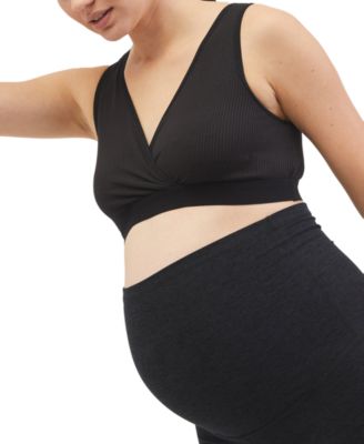 Motherhood Maternity - Ribbed Knit Maternity & Nursing Bralette