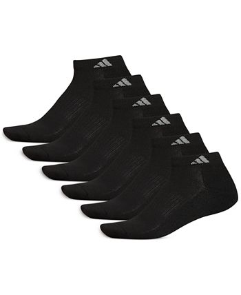 adidas Men's Cushioned Athletic 6-Pack Low Cut Socks - Macy's
