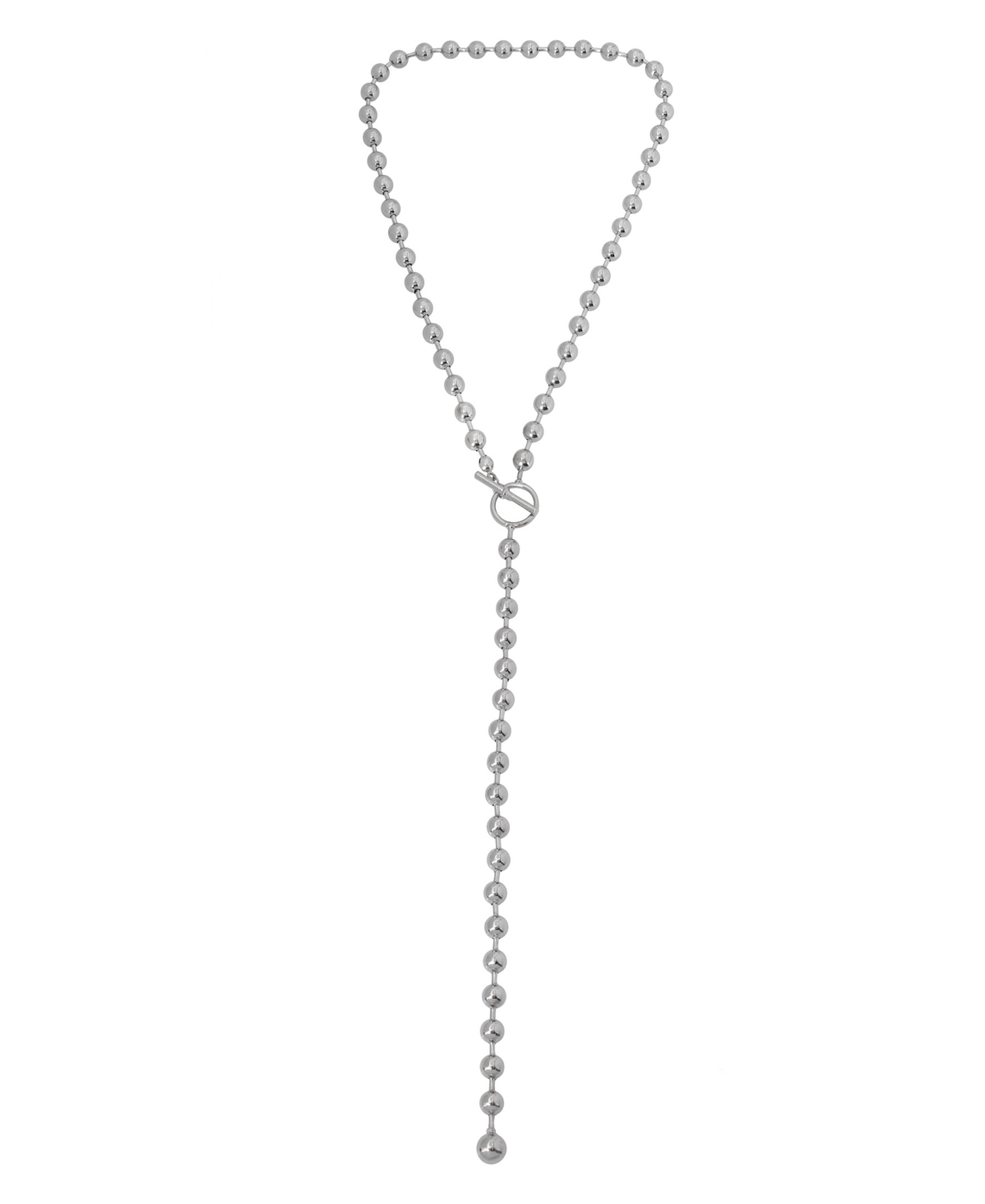 STEVE MADDEN BALL Y-SHAPED CHAIN NECKLACE 