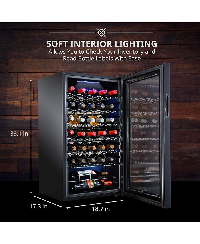 Ivation Freestanding Wine Refrigerator, 34 Bottle Wine Cooler Macy's