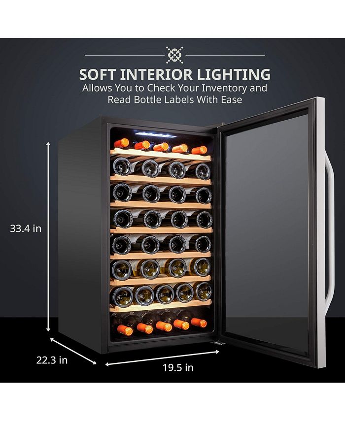 Ivation Freestanding Wine Refrigerator, 51 Bottle Wine Cooler Macy's