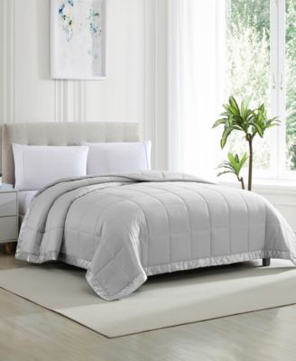 Classic White Down Light Warmth Microfiber Blankets, Exclusively at Macy’s