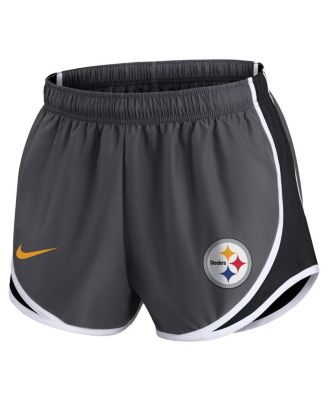 Women's Charcoal Pittsburgh Steelers Logo Performance Tempo Shorts