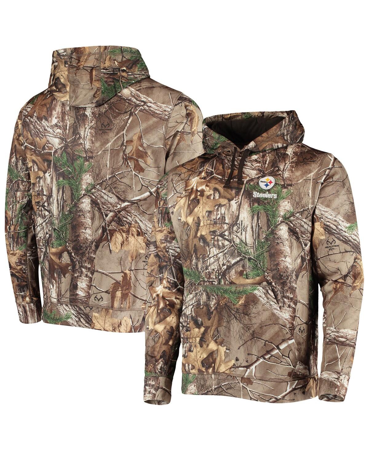Dunbrooke Men's  Realtree Camo Pittsburgh Steelers Circle Champion Tech Fleece Pullover Hoodie
