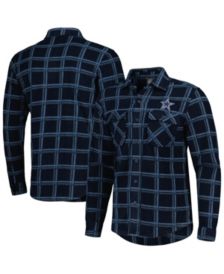 Dallas Cowboys Columbia Flare Gun Flannel Button-Up Long Sleeve Shirt - Navy