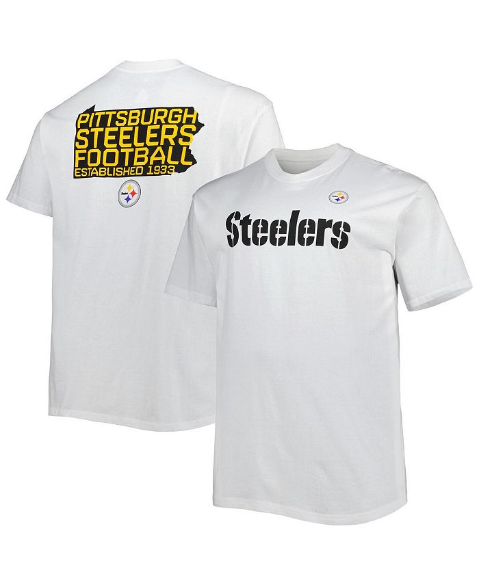 terning Geologi Profeti Fanatics Men's Branded White Pittsburgh Steelers Big and Tall Hometown  Collection Hot Shot T-shirt - Macy's