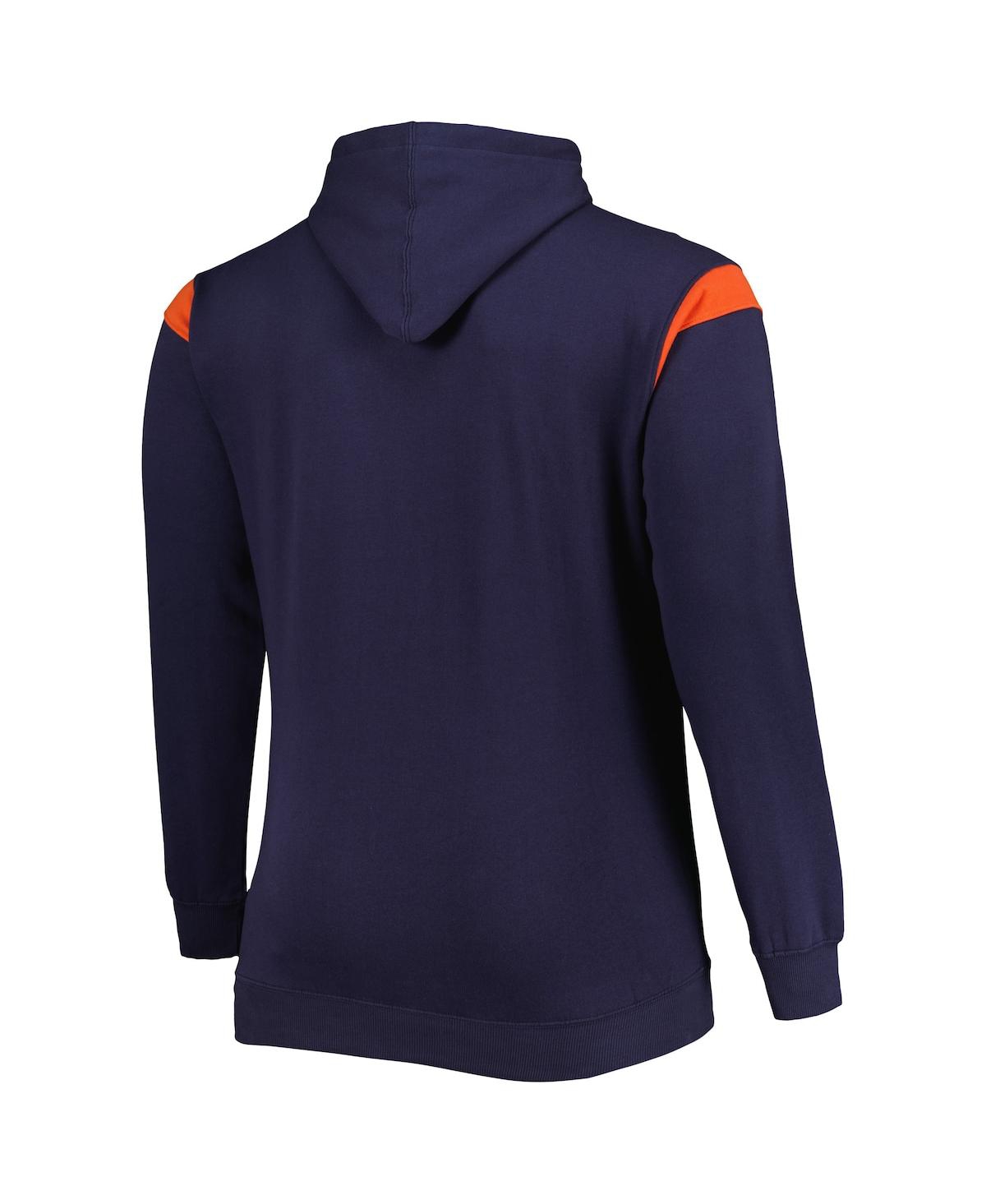 Fanatics Branded Navy Chicago Bears Big & Tall Call The Shots Pullover Hoodie In Navy