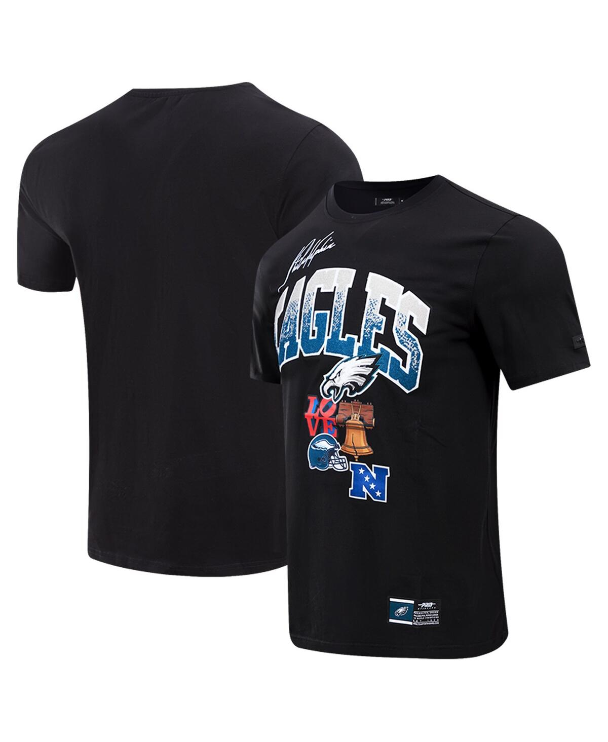 Shop Pro Standard Men's  Black Philadelphia Eagles Super Bowl Lii Patch Hometown Collection T-shirt