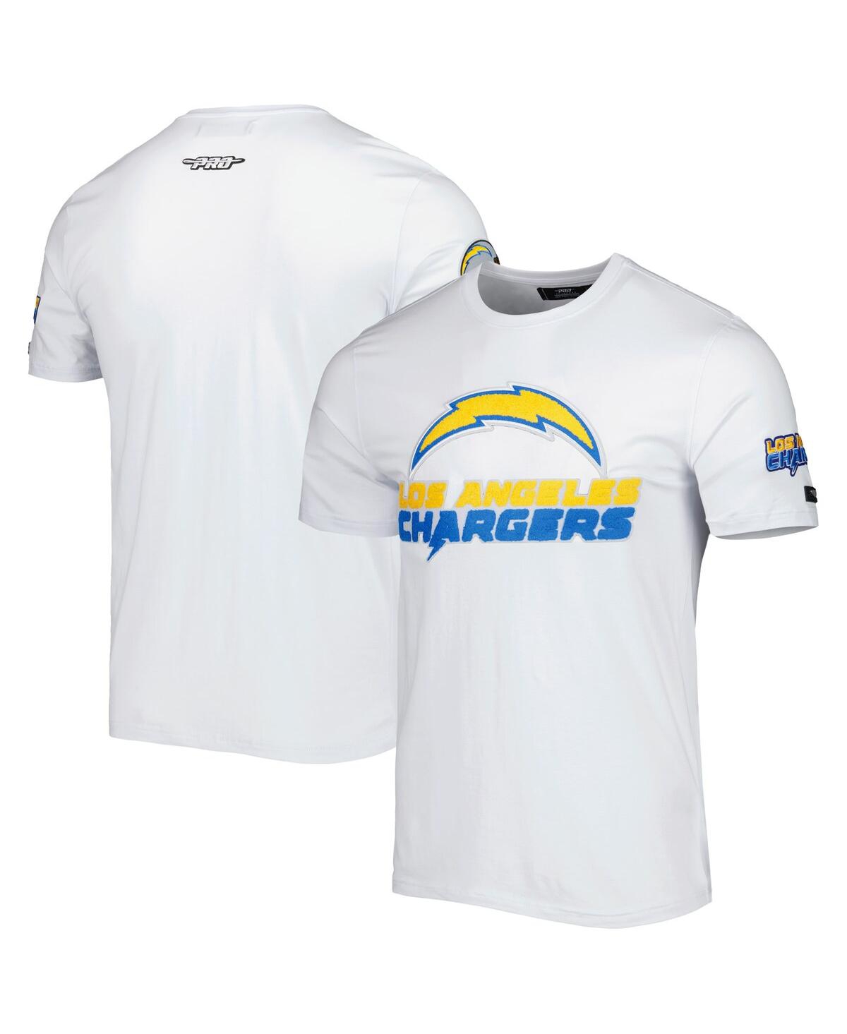 Men's Pro StandardLos Angeles Chargers Mash Up T-shirt - White