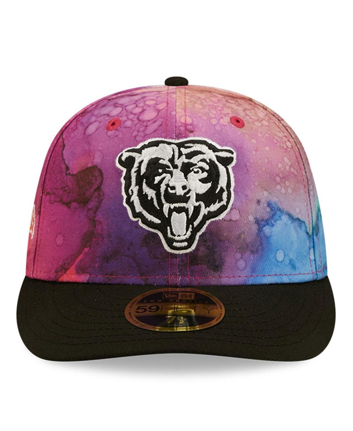 Shop New Era Men's  Pink, Black Chicago Bears 2022 Nfl Crucial Catch Low Profile 59fifty Fitted Hat In Pink,black