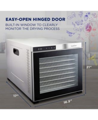 10 Stainless Steel Tray Food Dehydrator for Snacks & Jerky