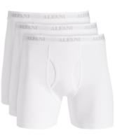 Alfani Men's Regular-Fit Solid Boxer Briefs, Pack of 4, Created for Macy's - Bright White