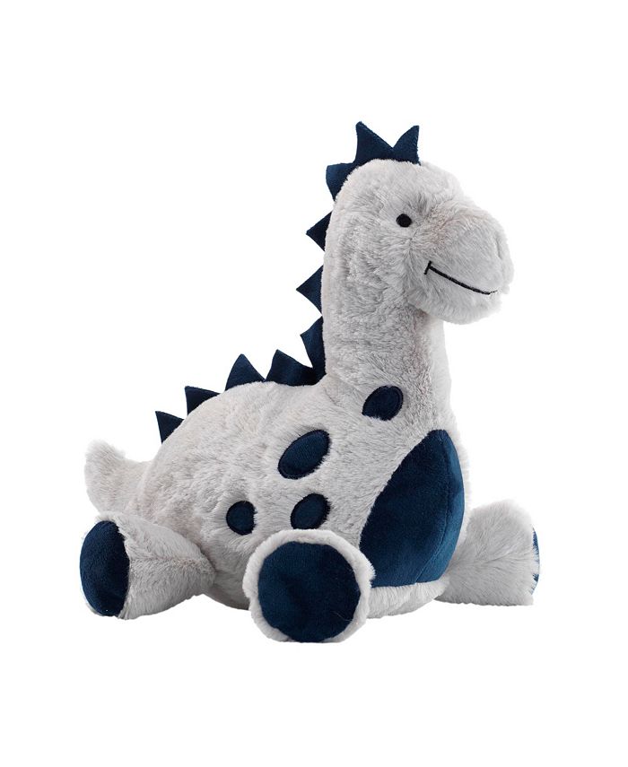 Lambs & Ivy Baby Dino Blue/Gray Plush Dinosaur Stuffed Animal Toy
