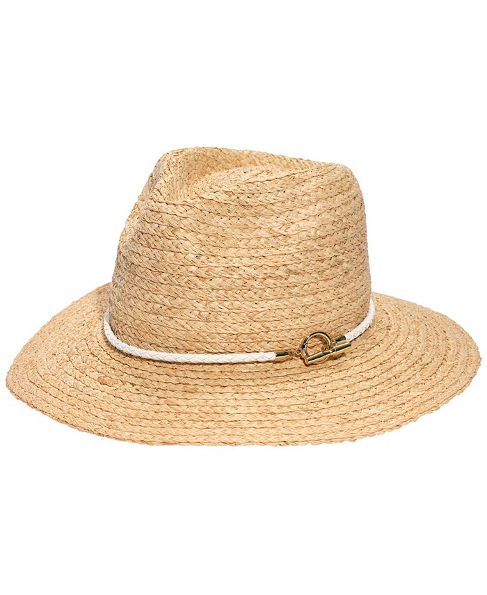 Lauren Ralph Lauren Raffia Fedora Hat with Rope Band & Reviews Cold Weather Accessories