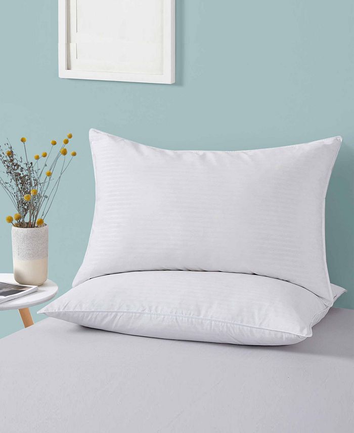 UNIKOME Stripe Pattern Medium Density Goose Down and Feather Bed