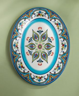 Zanzibar Oval Serving Platter, 16"