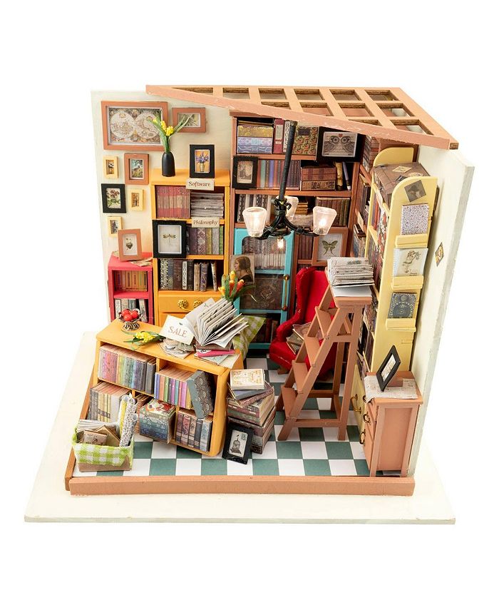 Hands Craft DIY 3D Wooden Puzzles Miniature House Sam's Study Macy's