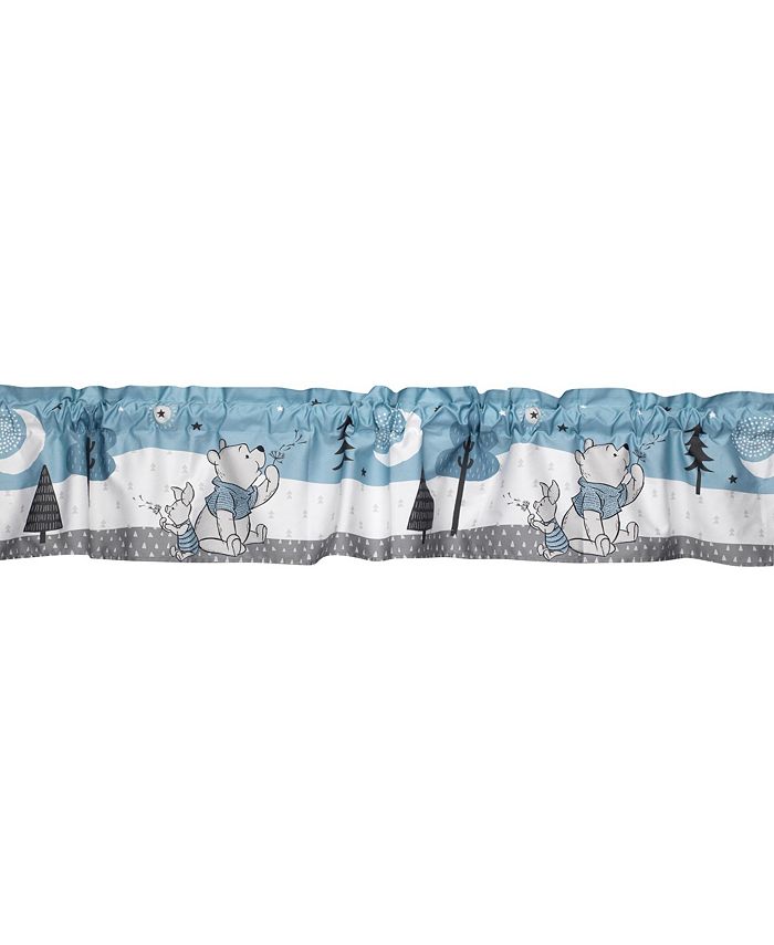 Lambs & Ivy Disney Baby Forever Pooh Blue/White Bear Window Valance by