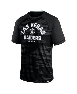 Men's Black Las Vegas Raiders Hail Mary Raglan T-shirt