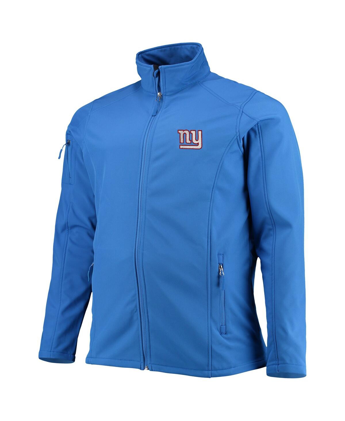 DUNBROOKE MEN'S DUNBROOKE ROYAL NEW YORK GIANTS BIG AND TALL SONOMA SOFTSHELL FULL-ZIP JACKET 