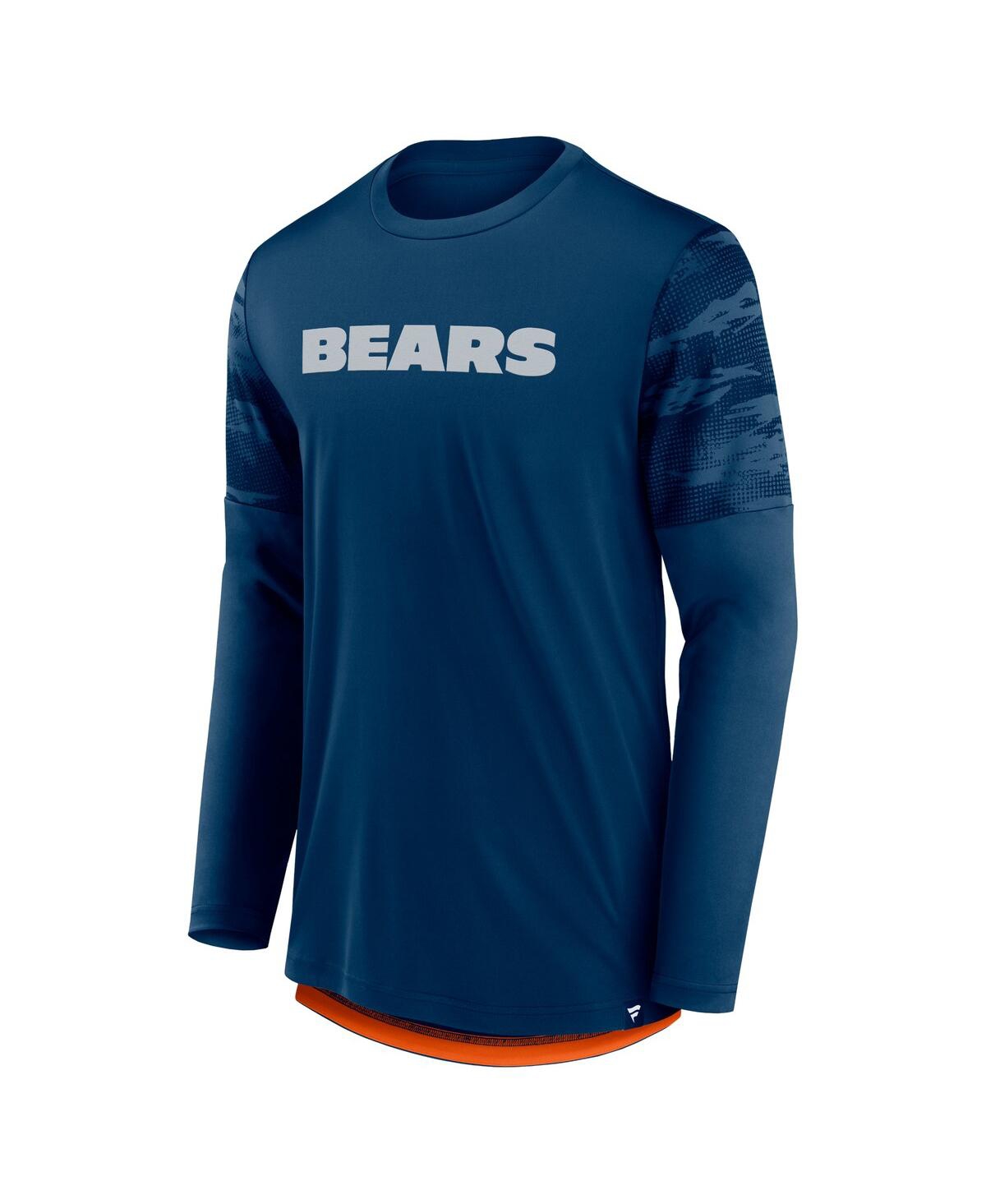 Men's Fanatics Orange Chicago Bears Square Off Long Sleeve T-shirt - Orange