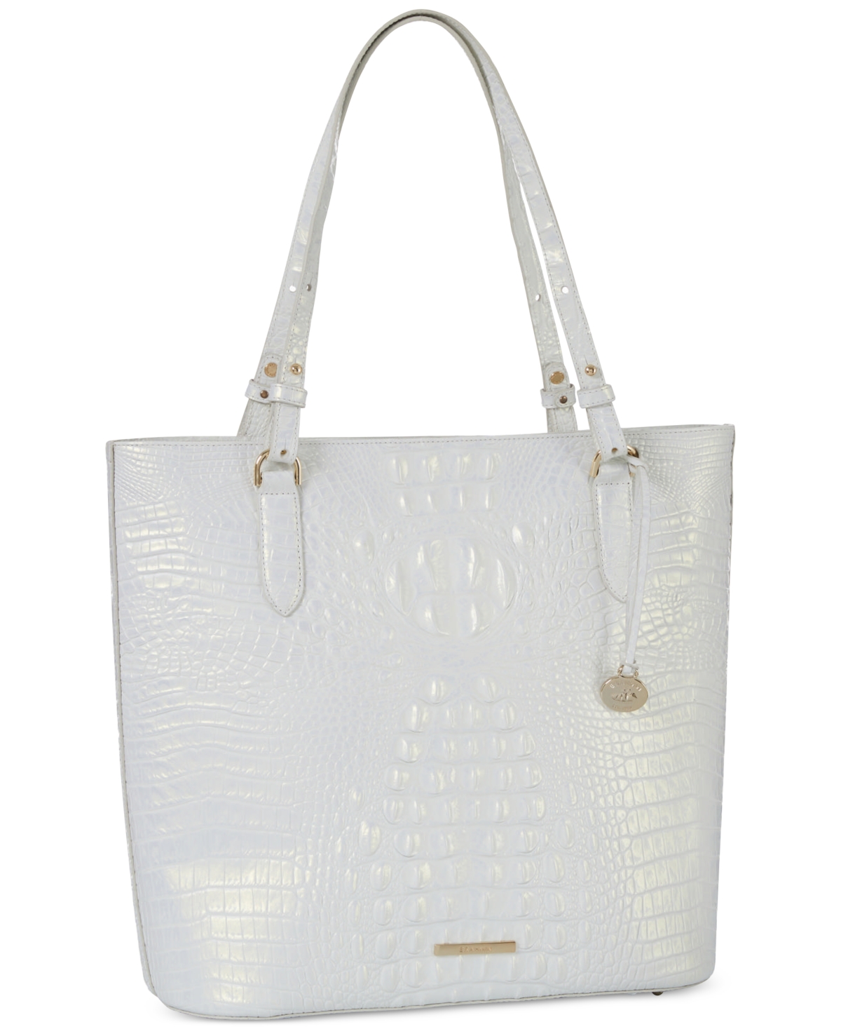 Shop Brahmin Ezra Melbourne Large Embossed Leather Tote In Paradise P