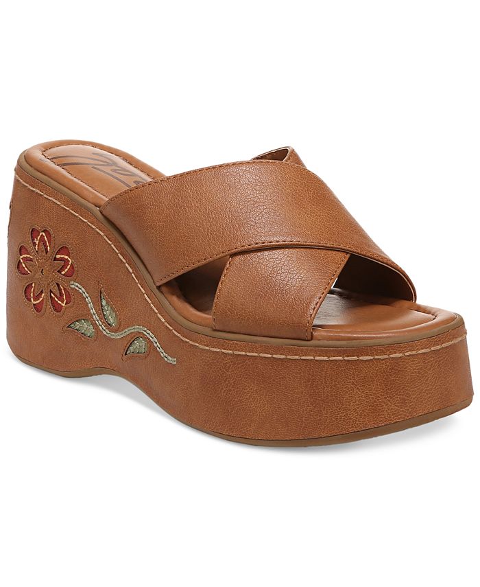 Zodiac Women's Nessa Flower Platform Wedge Sandals Macy's