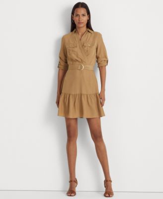 ralph lauren brown dress