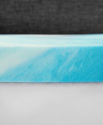 CLOSEOUT! Cooling Gel Swirl 3" Memory Foam Mattress Topper, Queen