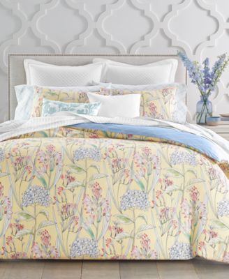 Charter Club - Damask Designs 300-Thread Count Hydrangea 3-Pc. Full/Queen Comforter Set, Created for Macy's