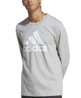 Photo 1 of adidas Men's Basic Badge of Sport Long-Sleeve Crewneck T-Shirt X-Large 