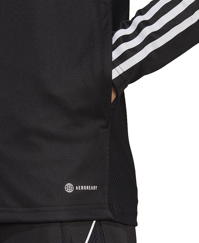adidas Men's Tiro 23 Slim-Fit Performance 3-Stripes Track Jacket - Black - 3XLT