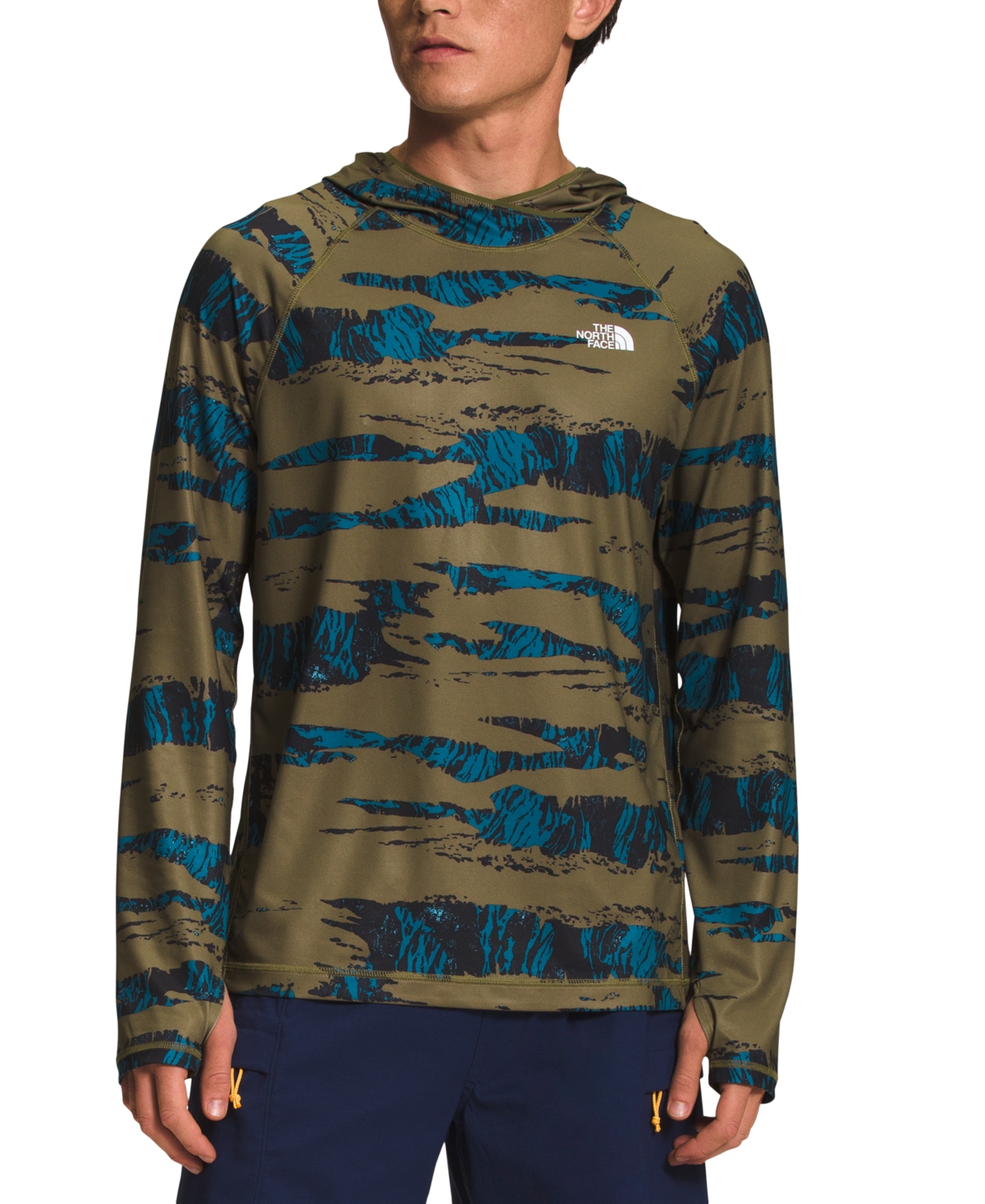 The north face yiull glacier crew camo sweatshirt