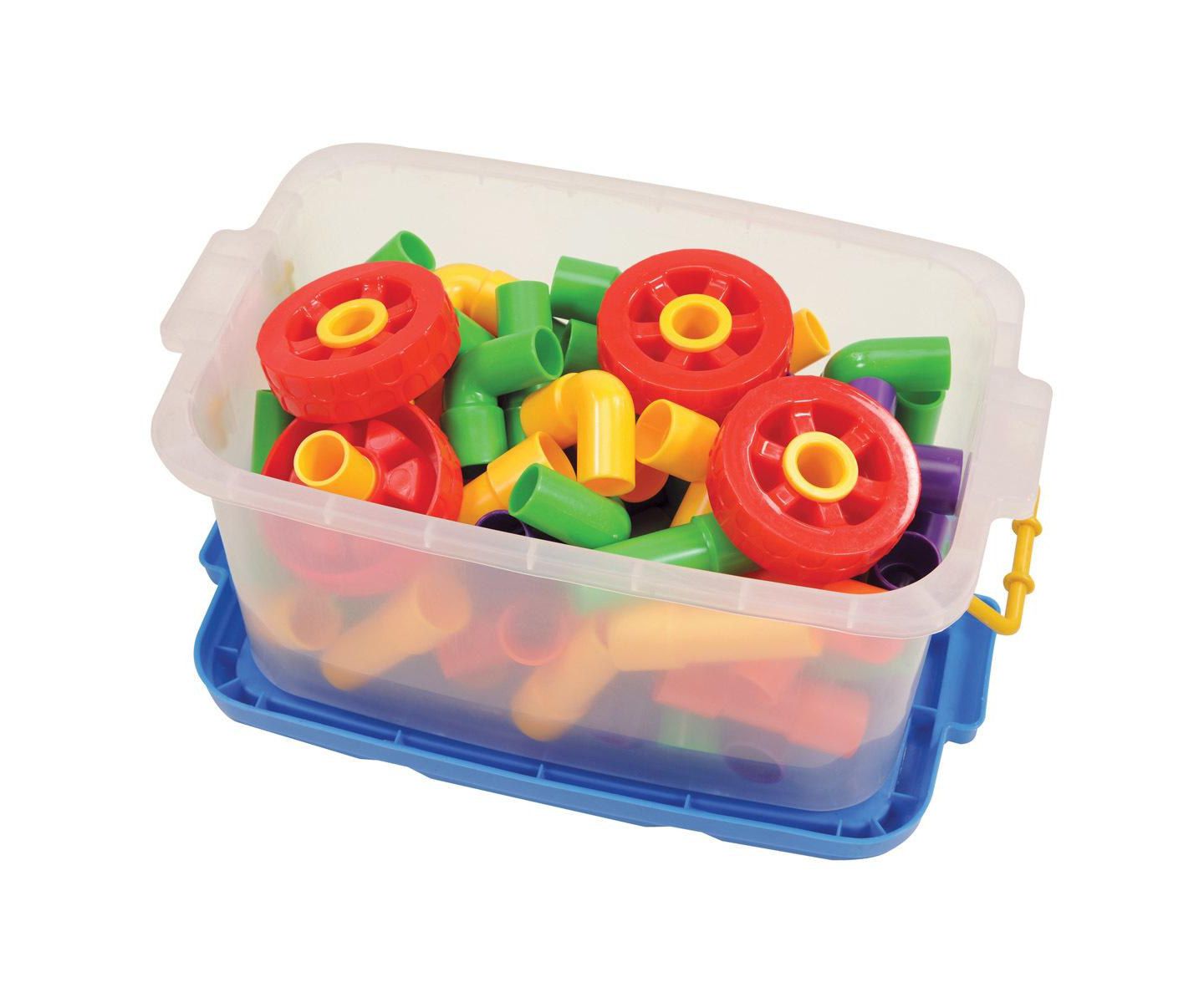 Детский конструктор Joyn Toys Tubes and Wheels 72-Piece Building Set, Ages 3+ — фото 1