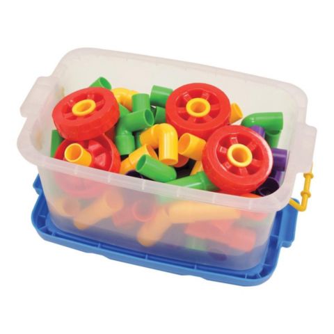 Детский конструктор Joyn Toys Tubes and Wheels 72-Piece Building Set, от 3 лет