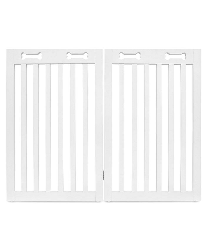 Arf Pets 2Panel Freestanding Dog Gate, Retractable Pet Gate W/Door Macy's