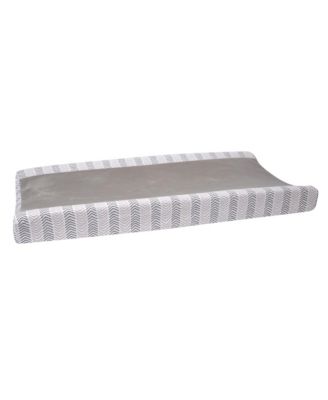 Woodland Forest Gray Chevron Changing Pad Cover
