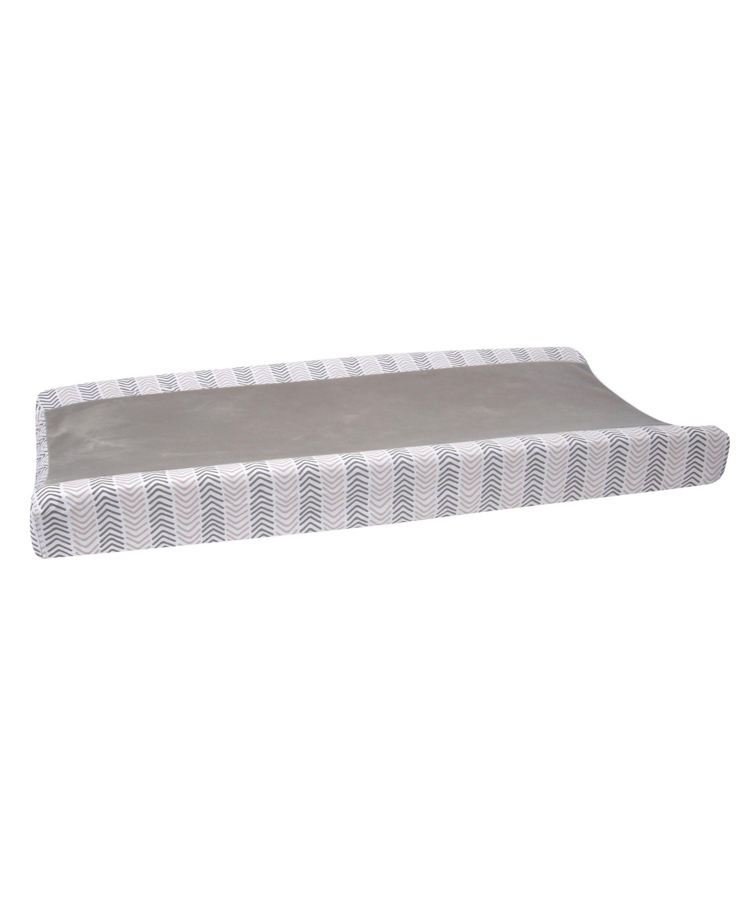 Lambs and Ivy Woodland Forest Gray Chevron Changing Pad Cover