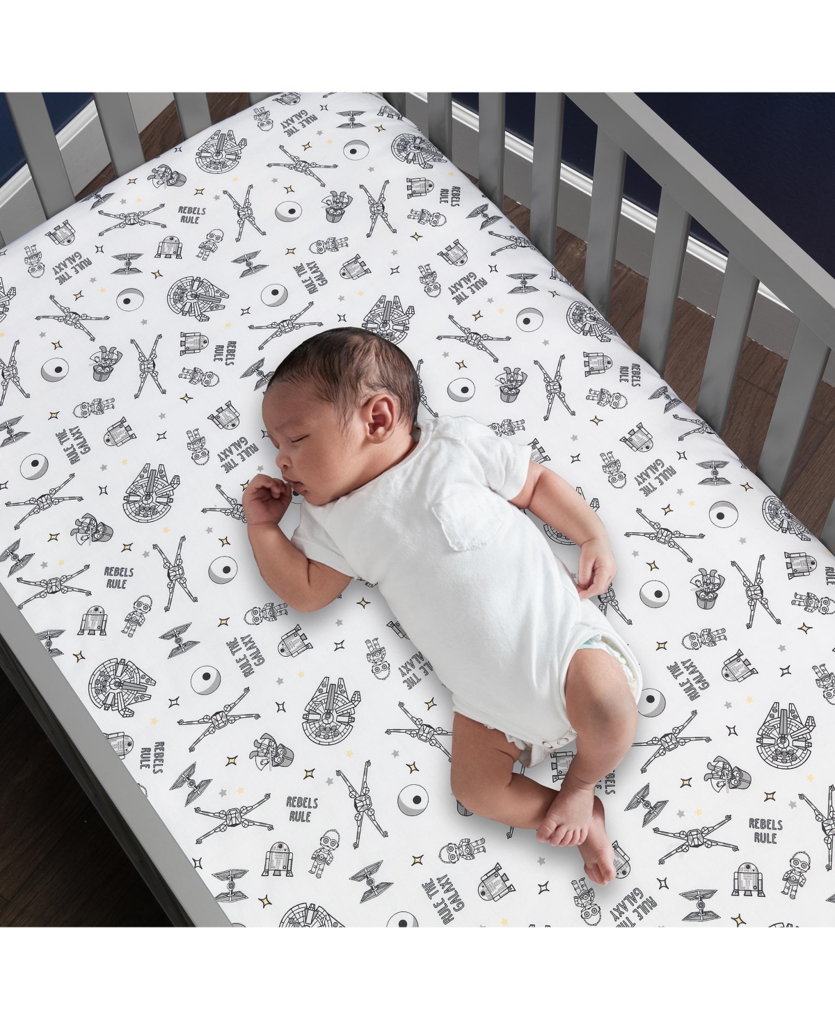 Lambs & Ivy Star Wars Signature Rebels Rule Cotton Fitted Crib/Toddler Sheet