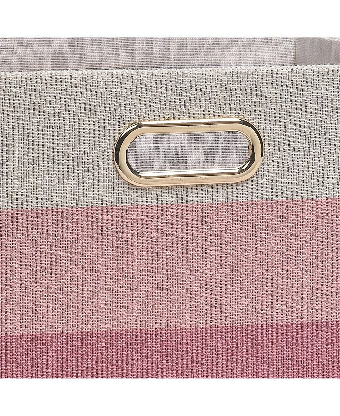 Lambs & Ivy Pink Ombre Foldable/Collapsible Storage Bin/Basket Macy's