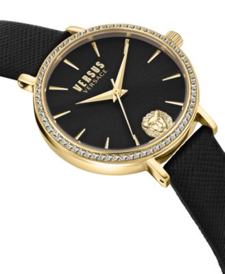 Women's Mar Vista Black Leather Strap Watch 34mm