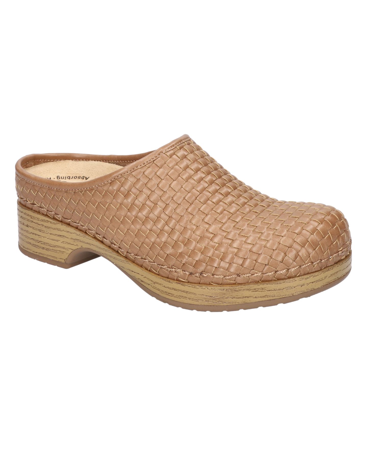 Женские сабо Easy Street Easy Works Soliea Slip Resistant, цвет: Телесный — фото 1