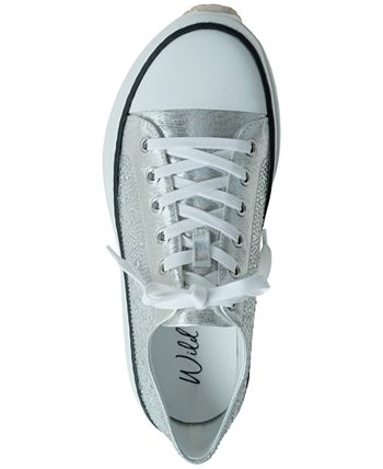 Highfive Bling Lace Up Low Top Sneakers Created for Macy s
