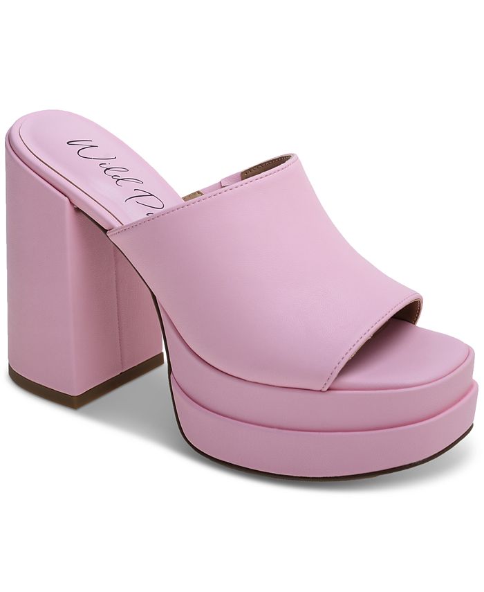 Wild Pair Ofelia Double Platform Slide Sandals, Created for Macy's ...