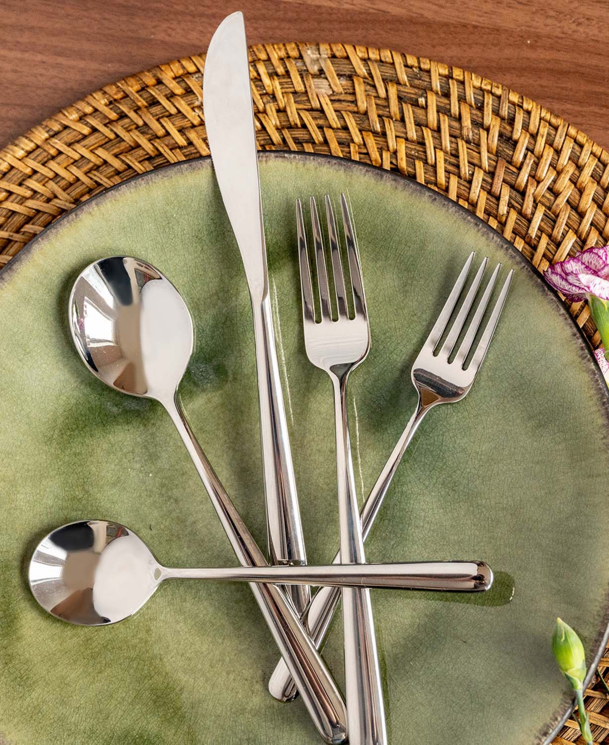 Cambridgesmiths Lorenn Mirror Piece 18/10 Stainless Steel Flatware Set, Service for 4